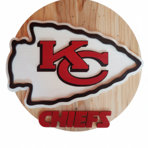 Cuadro decorativo de madera Kansas City Chiefs
