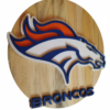 Cuadro decorativo de madera de los Broncos