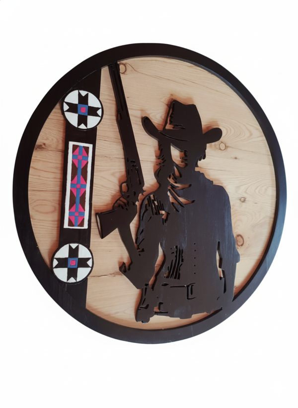 Cuadro de madera Vaquera