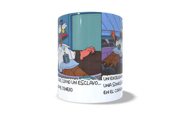 Taza Mug Los Simpsons Trabajo Muy Duro 11oz
